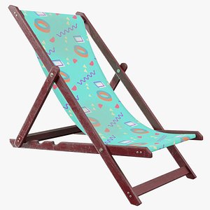 Deckchair 01 o 3D model