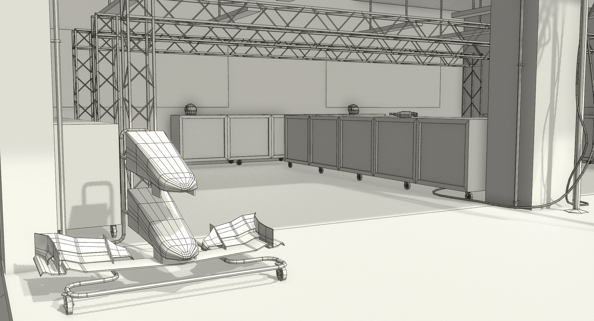 Low-poly Race Track Pit 3D Model - TurboSquid 1367523