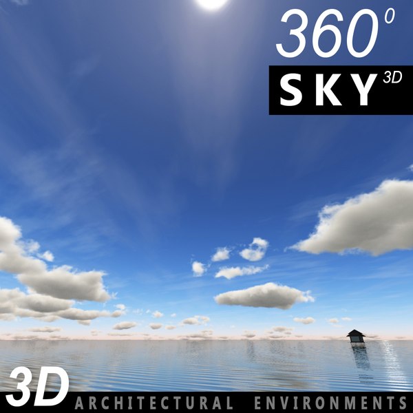 sky clouds 3d model