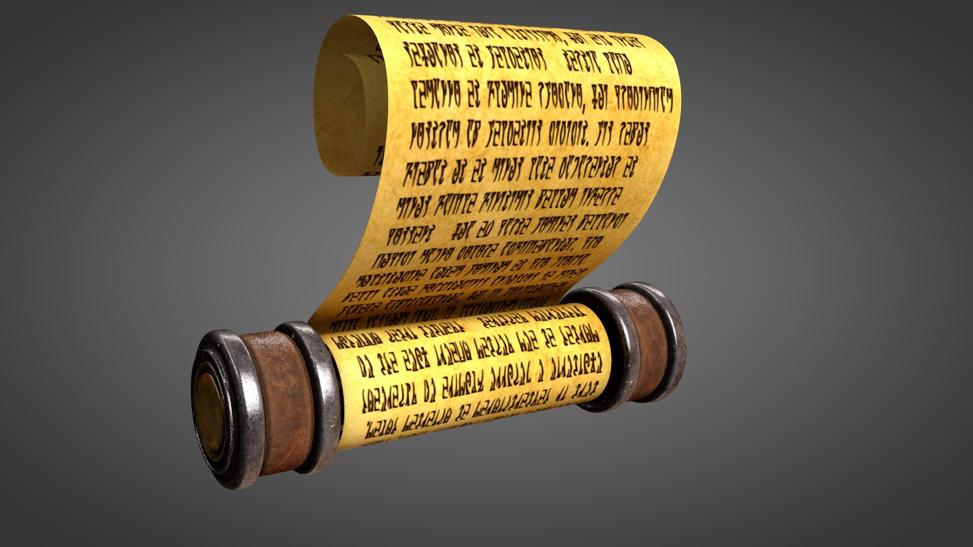 Paper Scroll 3D Model - TurboSquid 1334380