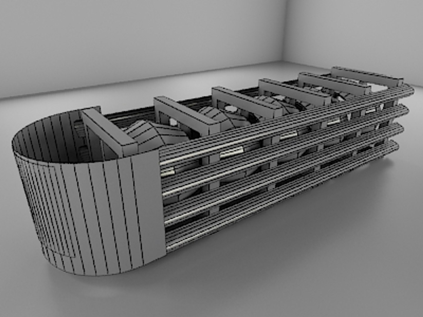 highway attenuator 2010 1 3d obj