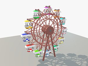 3d model of ferris wheel