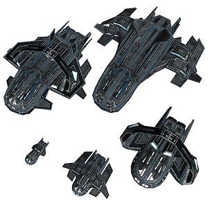 Low-Poly Game Ready Astra Starship Pack 1