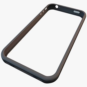 black iphone 4 bumper 3d model
