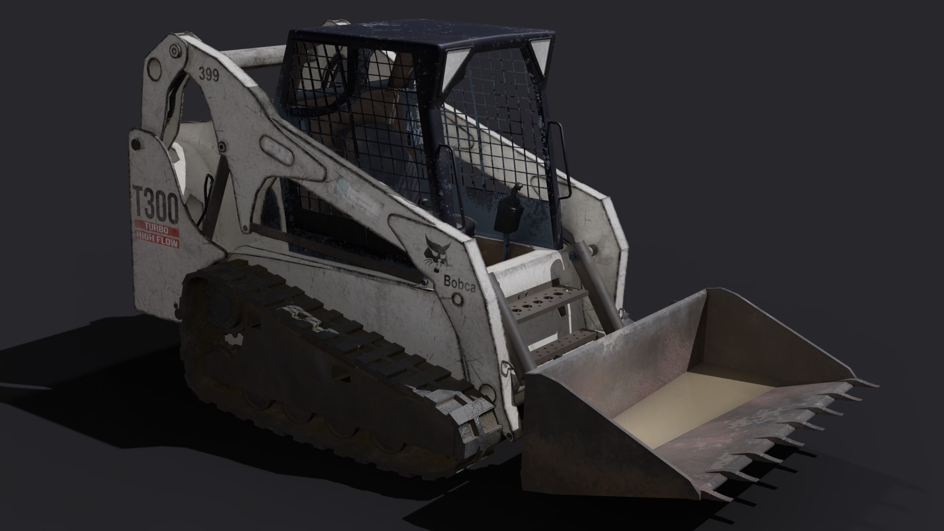 3D T300 Bobcat Bulldozer Bundle TurboSquid 1759897