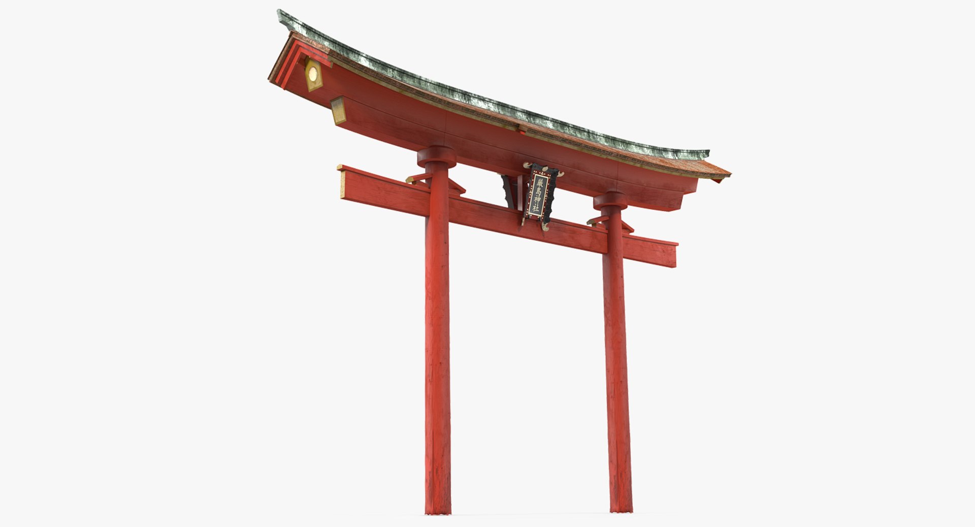 Torii Gate 3D model preview