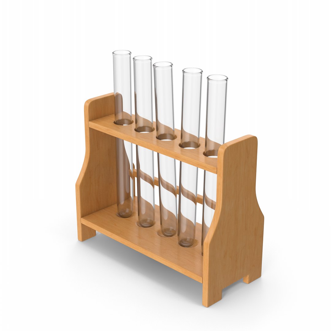 Wooden Test Tube Rack 3D - TurboSquid 1903702