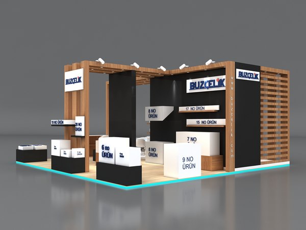 stall 8x8m height 360 model