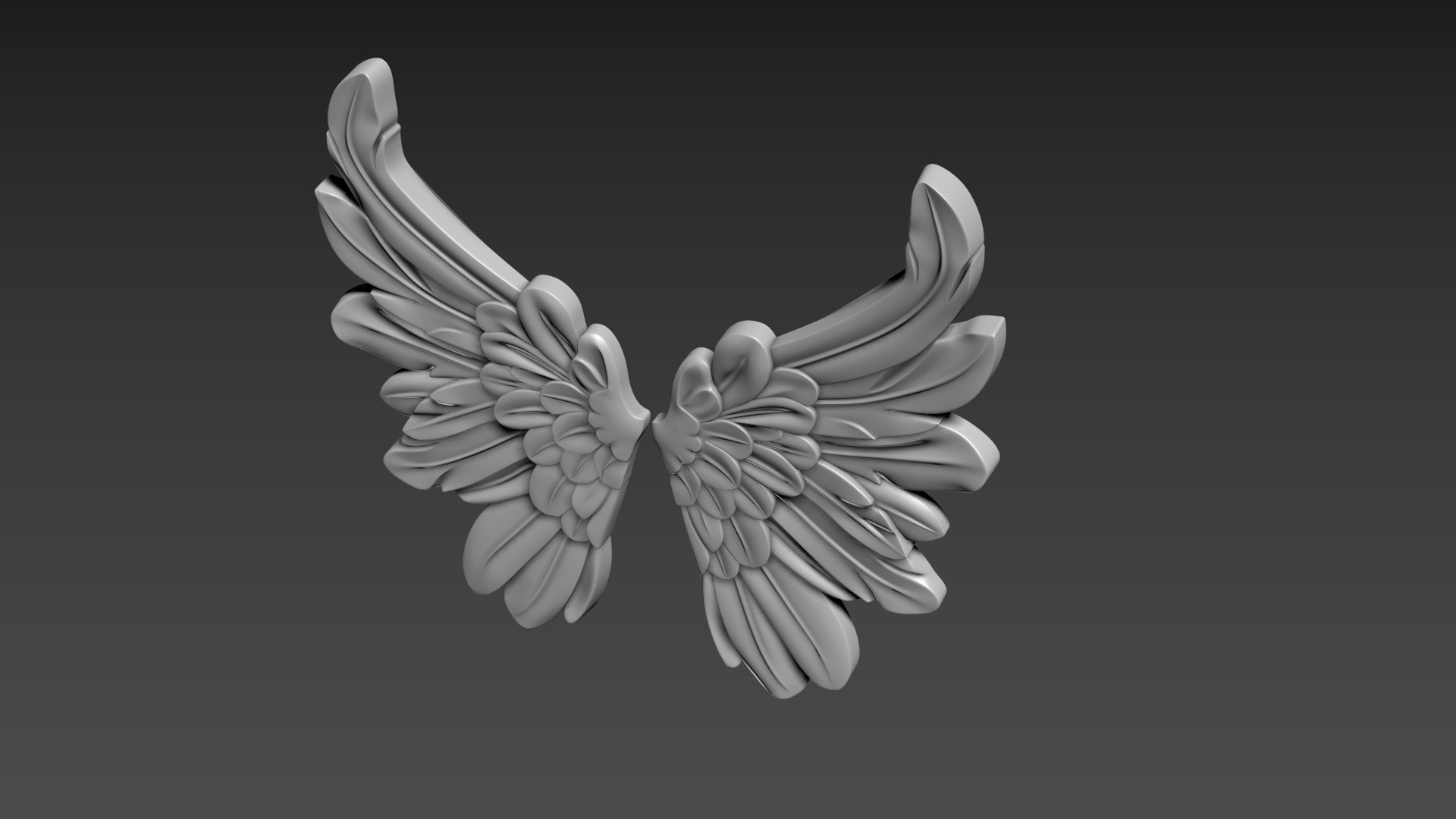 Wings Relief 3D Model - TurboSquid 2237605