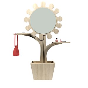 3D design shelf mirror