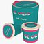 Colección de helados Low Poly