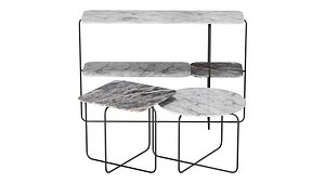 roche bobois mileto cocktail table 3D