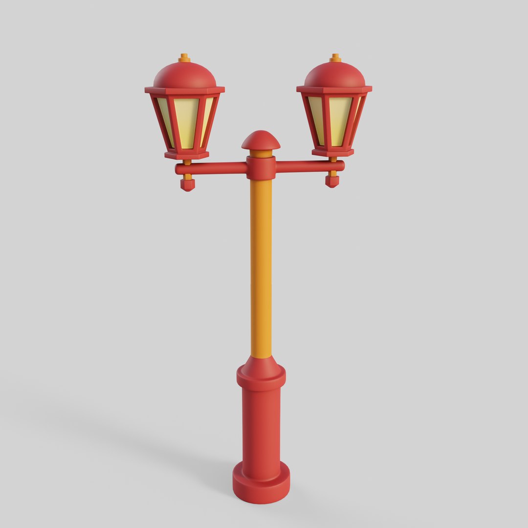 3D Model Cartoon Street Light 8 TurboSquid 2054790