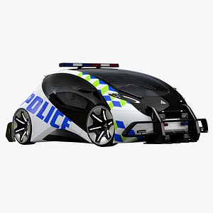 Generic Futuristic Police Compact Car