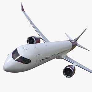 3D Concept Modern Aircraft Turbofan Rigged