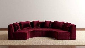 Sapphire Curved Sofa model