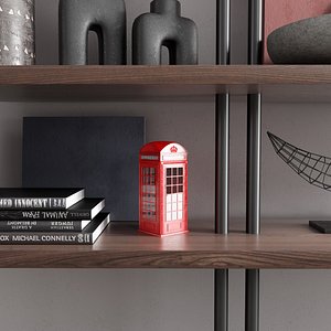 Stylish Decor On The Shelves 3D