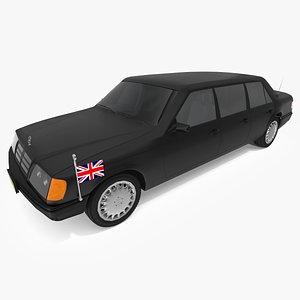 limousine limo luxury 3d model