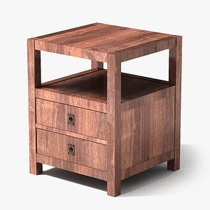 Wood End Table