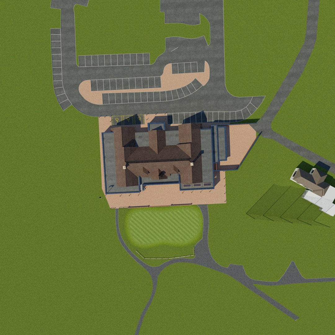 3d Model Golf Resort