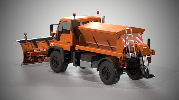 Un Unimog en version chasse-neige - Construction Cayola