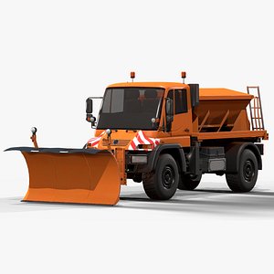 Snowplow Truck Unimog U500 2