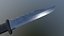 Cuchillo de combate realista - Low Poly