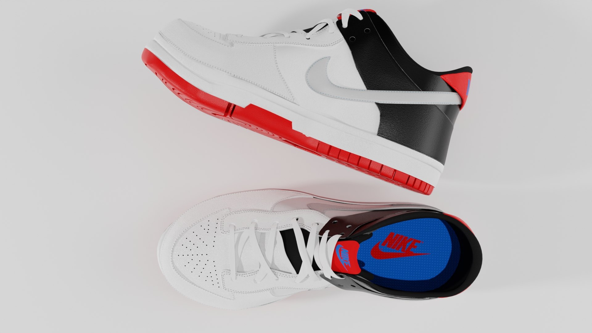 Nike Dunk Low Gs Spider-man Model - TurboSquid 2120217