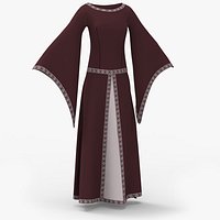 Long Medieval Renaissance Dress