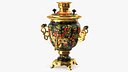 Vintage Khokhloma Samovar