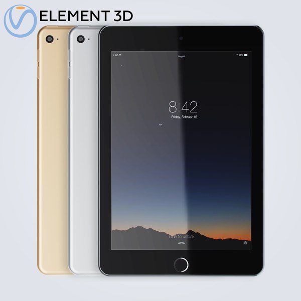 apple ipad mini4 3D