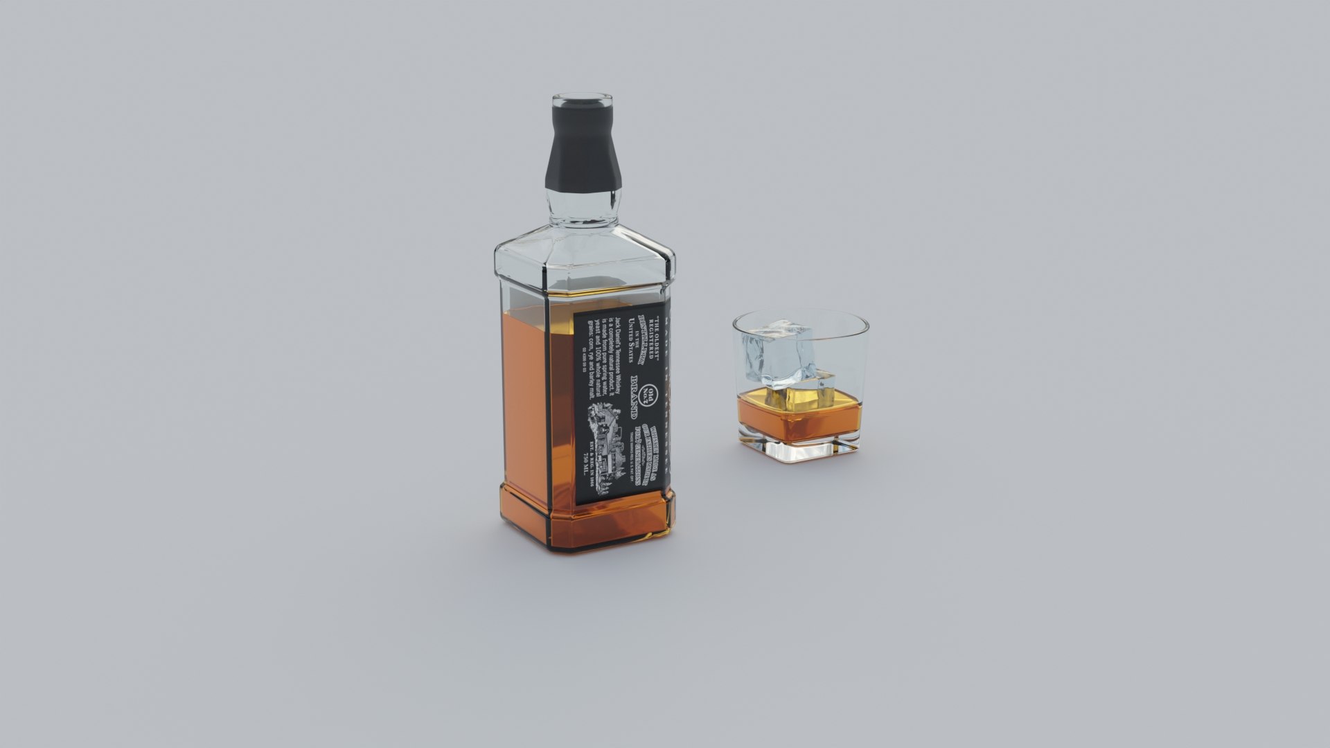 3D Jack Daniels Old No7 - TurboSquid 2054358