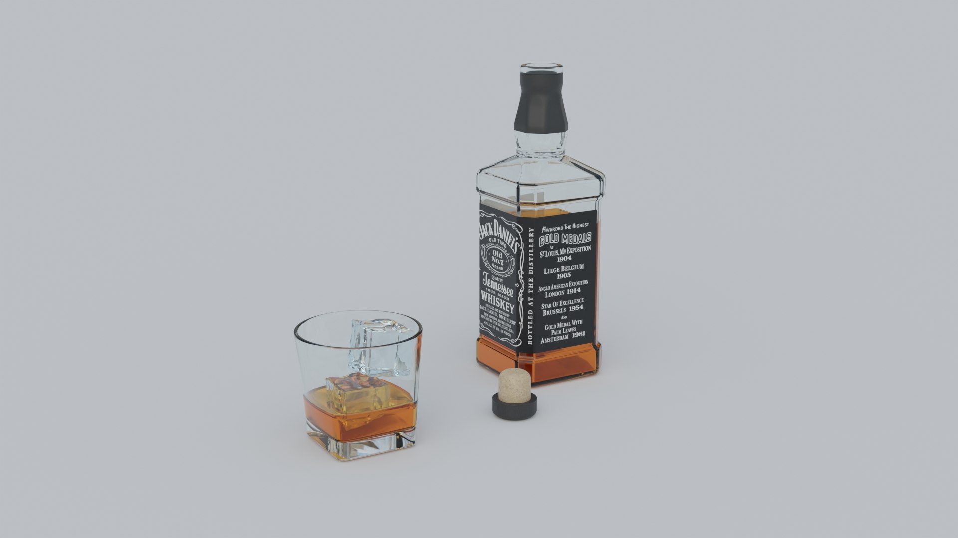 3D Jack Daniels Old No7 - TurboSquid 2054358