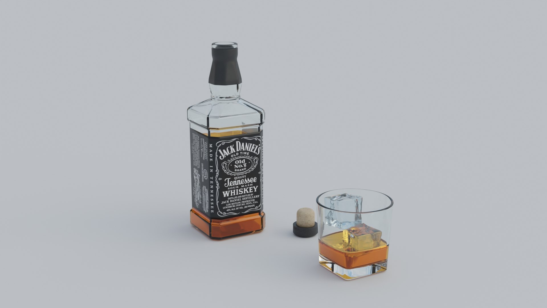 3D Jack Daniels Old No7 - TurboSquid 2054358