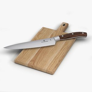 3D Knife and Chopping Board