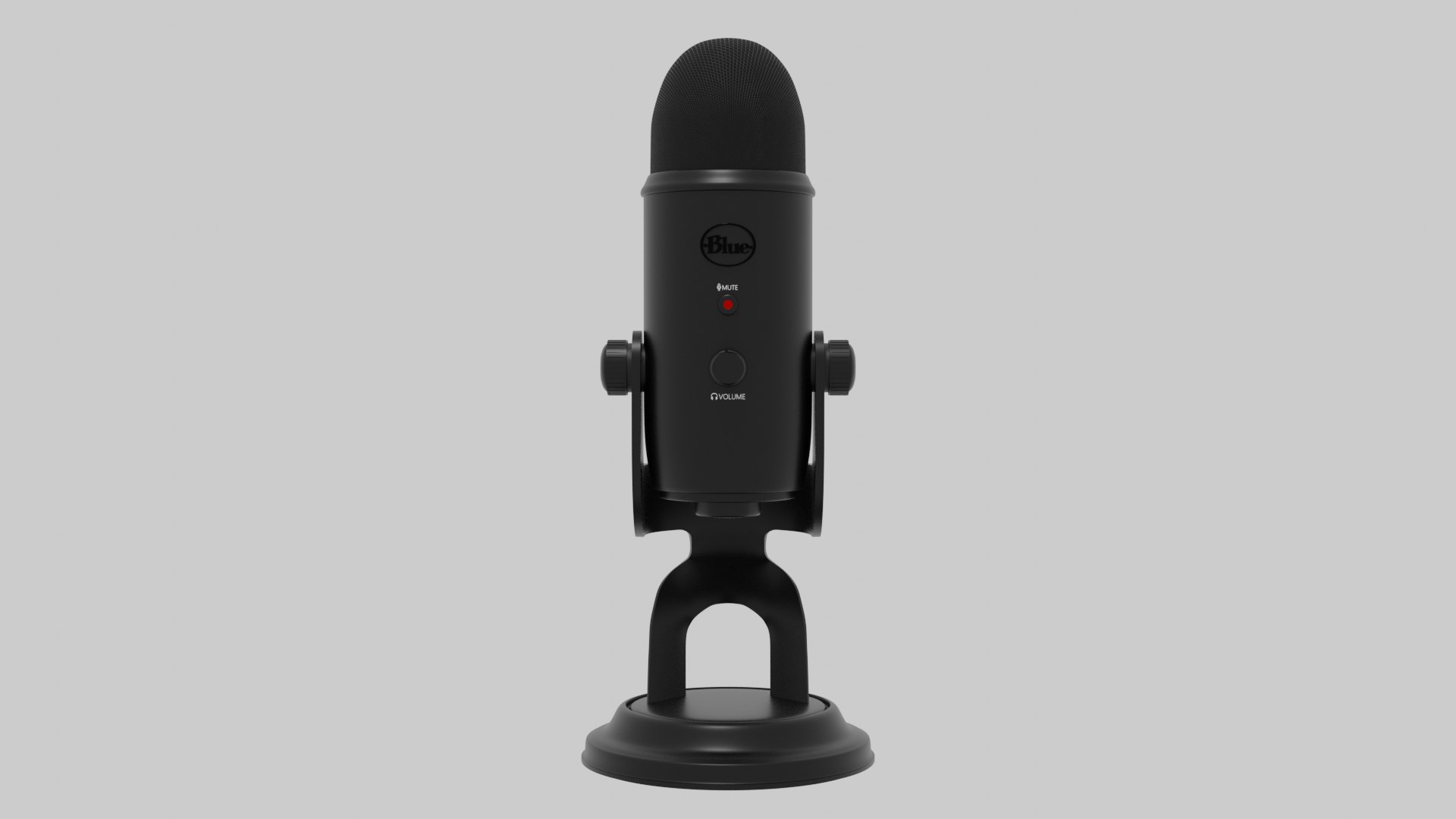 Realistic Blue Yeti Microphone 3D Model - TurboSquid 1528384