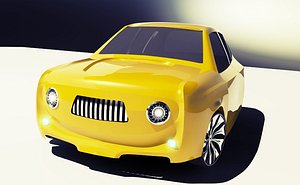 concept car renault 4l 3d max