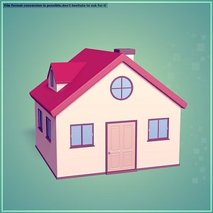 Cartoon House 3D model
