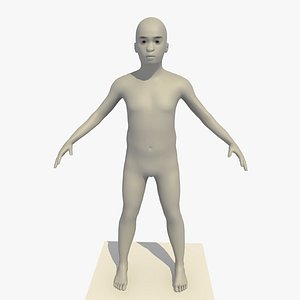 Rigged 10 Year Old African Boy