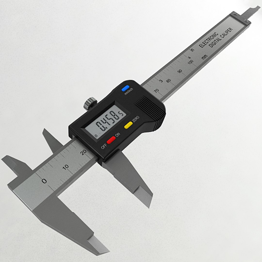 Digital caliper 3D model TurboSquid 1301575