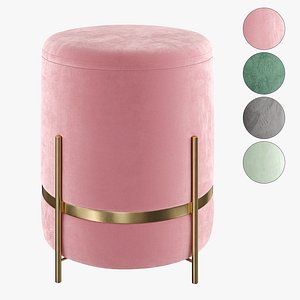 Pouf Velluto Haven 3D model