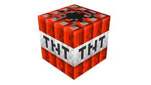 3D Minecraft TNT model