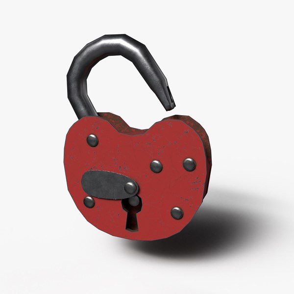 3D model Padlock Low Poly with Loop Rivets Keyhole and Cap - TurboSquid ...