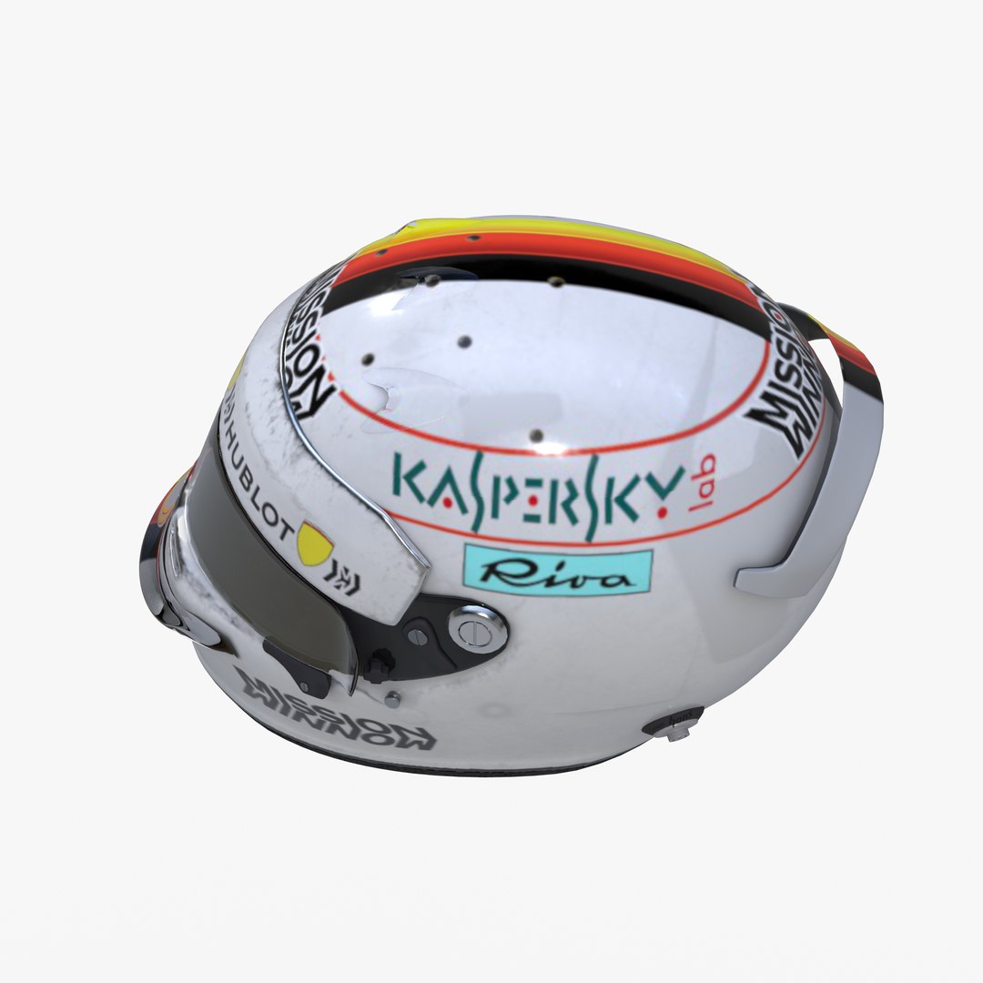 3D model vettel 2019 helmet - TurboSquid 1442674