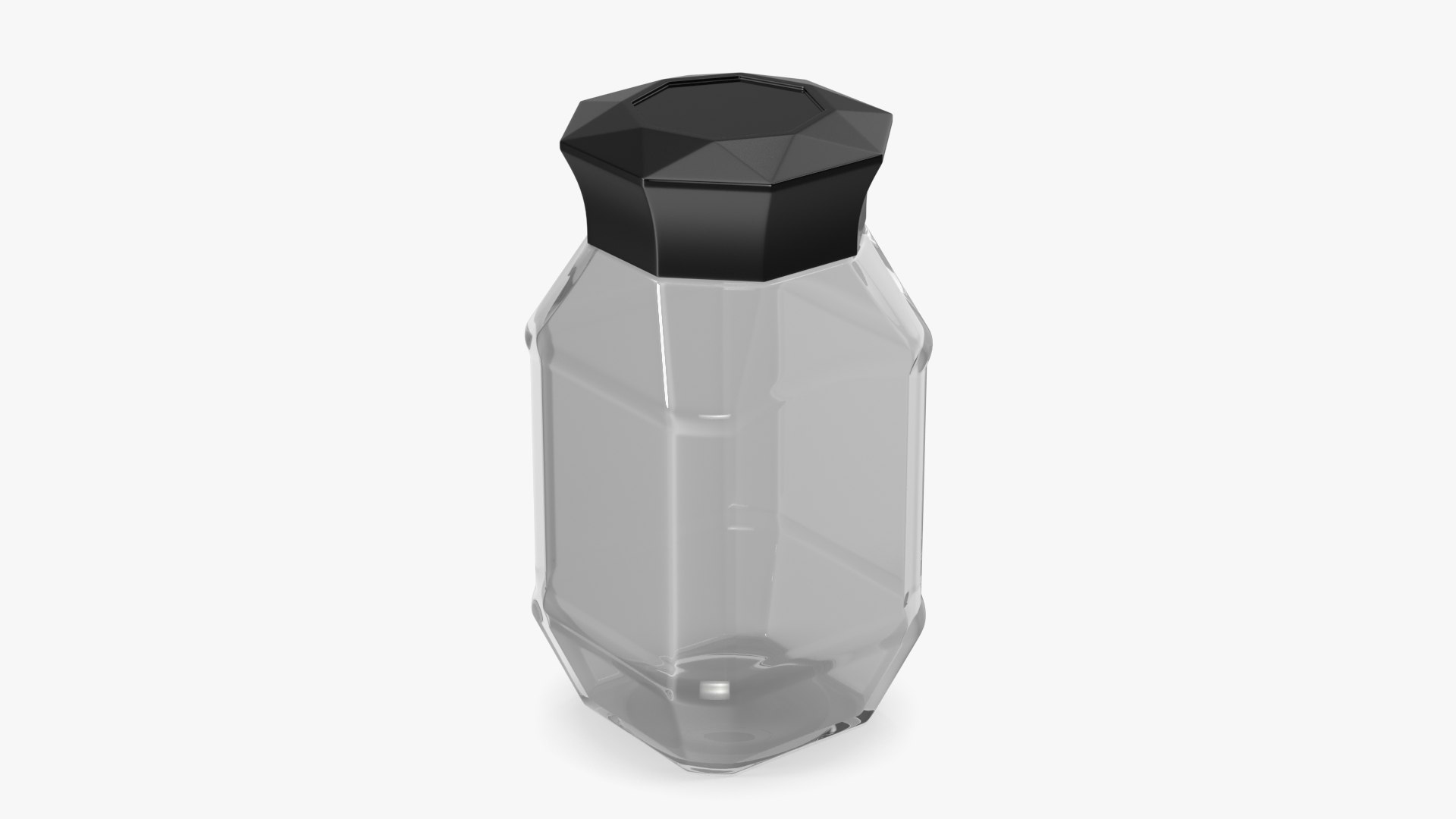 Coffee Jar 95g Glass Empty 3D model preview