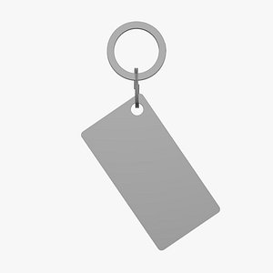 3D Keychain Tag - Geometry Only No Textures No Materials