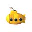 cartoon yellow submarine 3d obj
