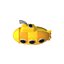 cartoon yellow submarine 3d obj
