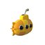 cartoon yellow submarine 3d obj