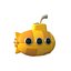 cartoon yellow submarine 3d obj